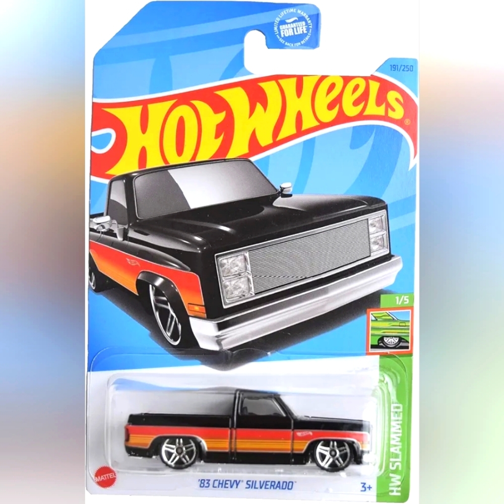 Hot Wheels '83 Chevy Silverado, HW Slammed 1/5 [Black] 191/250